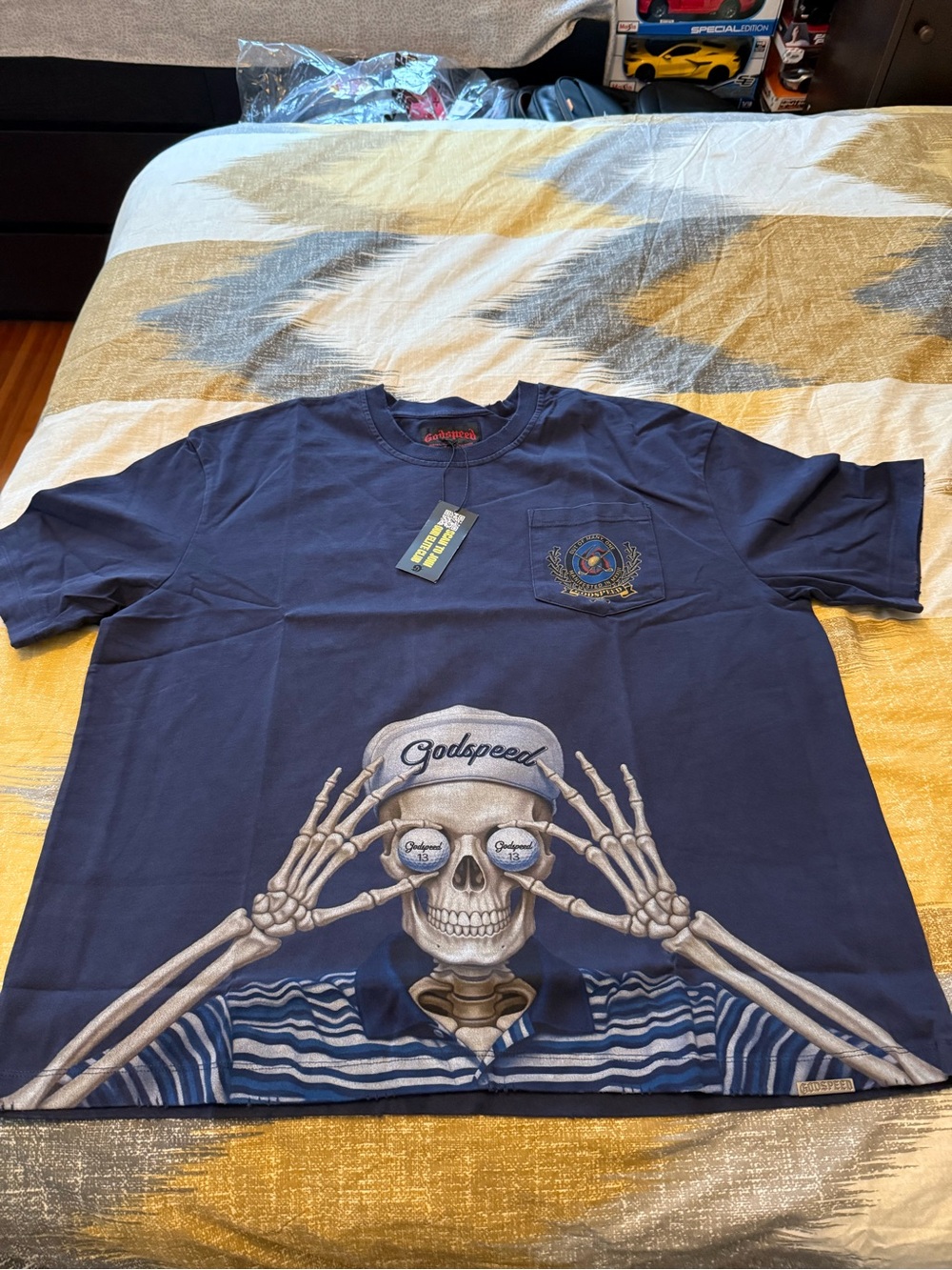 Godspeed Men’s Navy Short-Sleeve Golf Days Tee Size XL